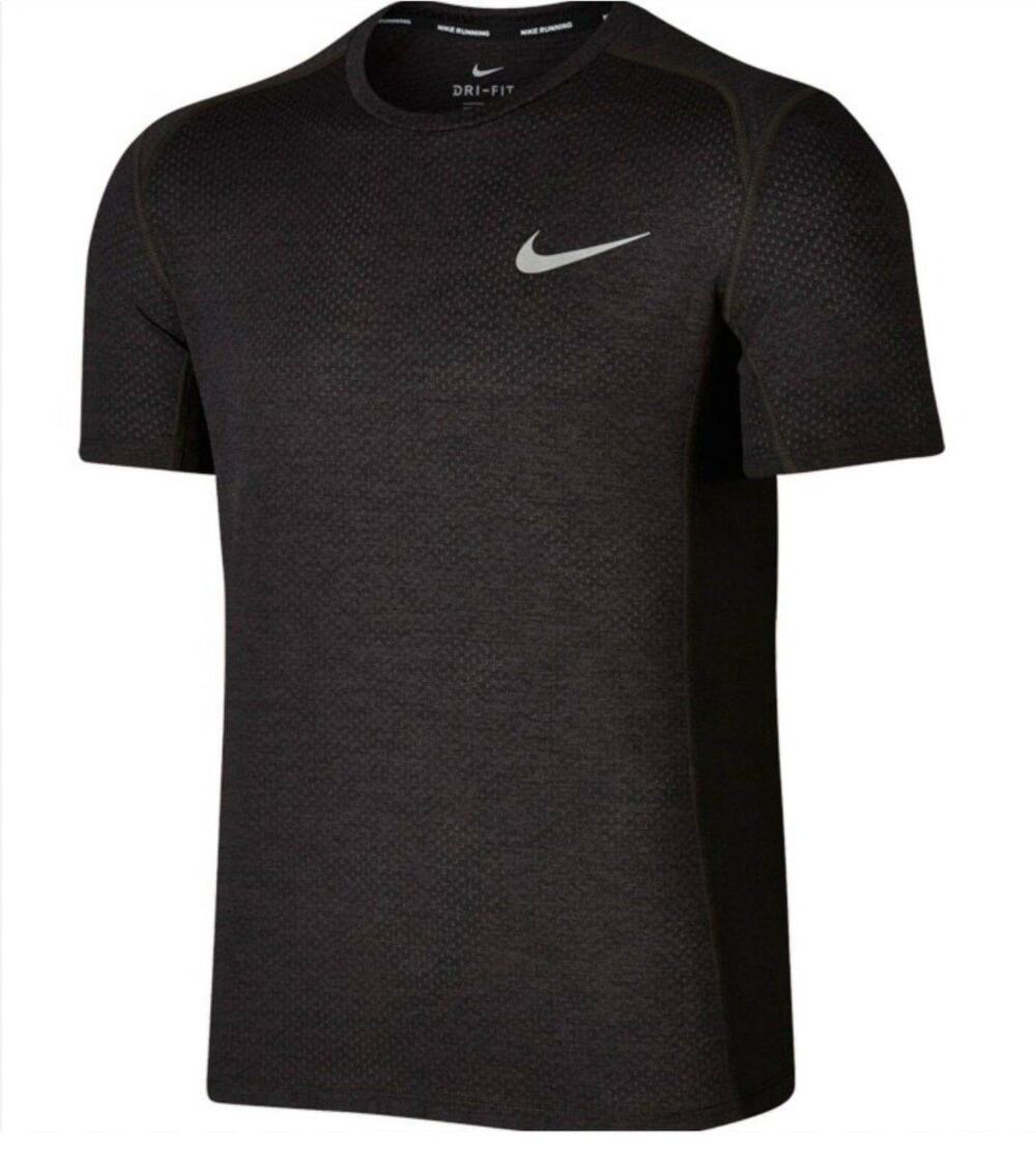 NIKE Gray T-Shirt Heather Crew Neck Dri-Fit Activewear Running Size Medium M